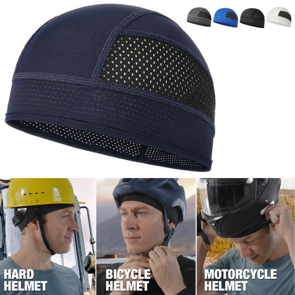 Cycling Gear Helmet - Topi Beanie Ventilasi Tipis Jaring Musim