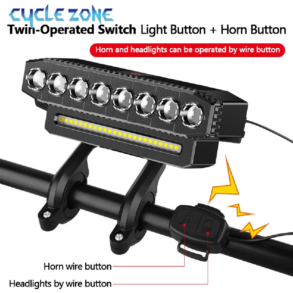 Lampu depan sepeda LED dengan  - Bike Bell ulasan dan harga