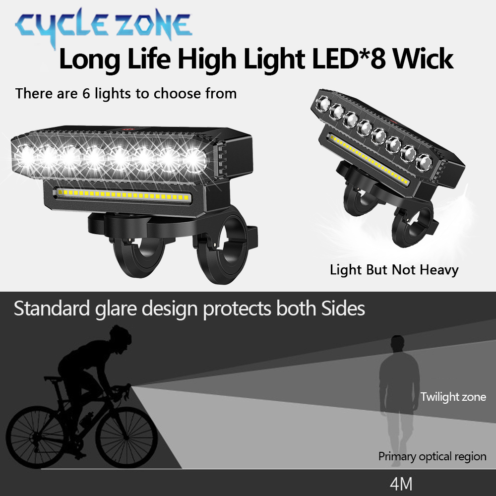 Lampu depan sepeda LED dengan  - Bike Bell ulasan dan harga